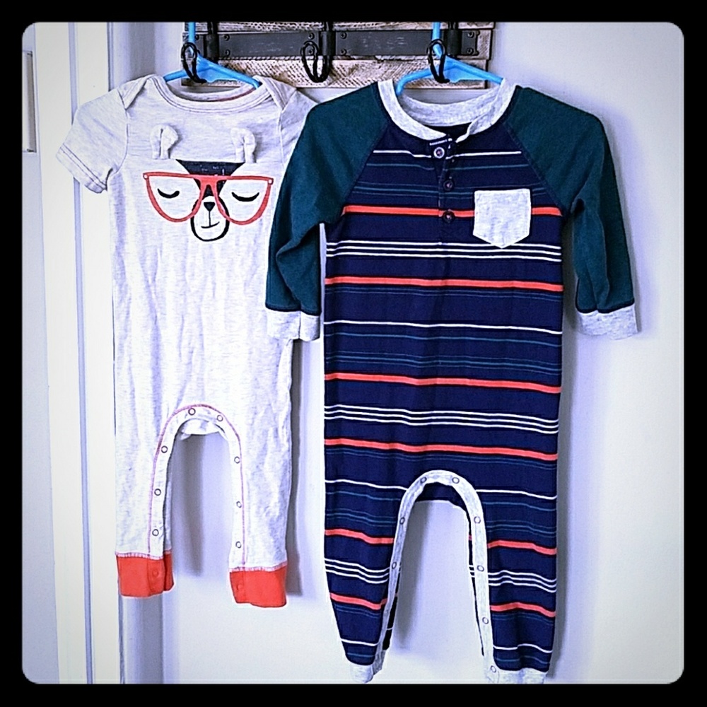 Adorable Cat & Jack 12 Month Onesie Bundle
